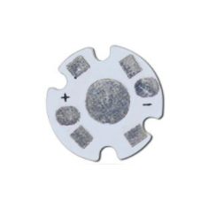 Dissipador de alum&iacute;nio branco 16 mm 2 pinos compat&iacute;vel com LEDs 1W/3W/5W