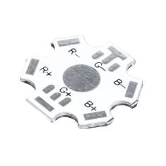 Dissipador de alum&iacute;nio branco 20 mm para LED RGB 6 pinos