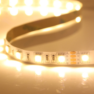 Fita de LED SMD 5050 5 m por rolo 12 V Branco Quente Flex&iacute;vel n&atilde;o &agrave; prova d'&aacute;gua