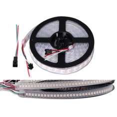 Fita LED WS2812B SMD 60 LEDs/m Flex&iacute;vel 5 m por rolo com Capa Pl&aacute;stica Imperme&aacute;vel 5V IP67