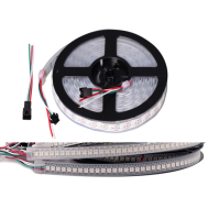 Fita LED WS2812B SMD 60 LEDs/m Flex&iacute;vel 5 m por rolo com Capa Pl&aacute;stica Imperme&aacute;vel 5V IP67