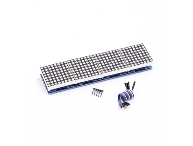 M&oacute;dulo Matriz de Pontos 4 em 1 MAX7219 para Arduino, luz vermelha - Imagem 7