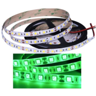 Fita LED flex&iacute;vel 5050 SMD verde 12V 60 LEDs/m rolo de 5 m n&atilde;o &agrave; prova d'&aacute;gua