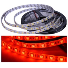 Fita LED Ep&oacute;xi Vermelha 5050 SMD 12V 60 LEDs/m Flex&iacute;vel Rolo 5 m