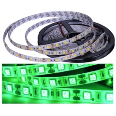 Fita LED SMD 5050 verde com ep&oacute;xi 12V 60 LEDs/m flex&iacute;vel 5 m rolo