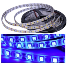 Fita LED ep&oacute;xi azul SMD 5050 12V 60 LEDs/m flex&iacute;vel 5 m por rolo