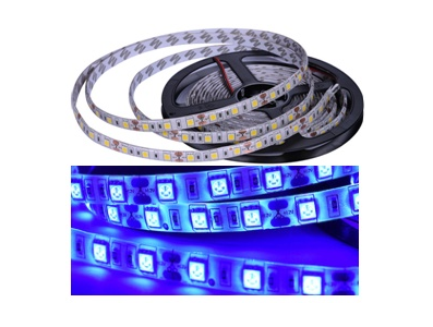 Fita LED ep&oacute;xi azul SMD 5050 12V 60 LEDs/m flex&iacute;vel 5 m por rolo - Imagem 1