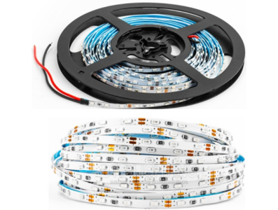 Fita LED SMD 3014 12V 90 LEDs/m 5m Rolo Branco Puro Flex&iacute;vel N&atilde;o &agrave; prova d'&aacute;gua - Imagem 1