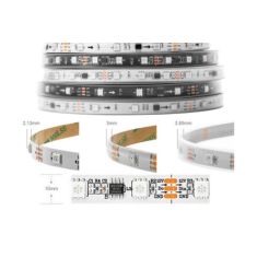 Fita LED 12V WS2811 SMD 5050 RGB/White 48 LED/m Flex&iacute;vel Rolo 5 m Capa Pl&aacute;stica IP67