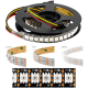 Fita LED SMD RGB 5V SK9822 APA102C 5050 preta flex&iacute;vel 1 m 144 LEDs/m IP30 n&atilde;o &agrave; prova d'&aacute;gua - Thumb - 1