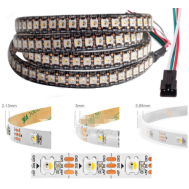 Fita LED flex&iacute;vel 5V SK6812 RGBWW 5050 SMD branco 60 LEDs/m 5 m rolo n&atilde;o &agrave; prova d'&aacute;gua IP30