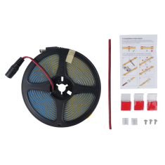 Fita LED SMD 480 LEDs/m 5 m/rolo 4000K Branco Natural 12V Flex&iacute;vel 8 mm N&atilde;o &agrave; prova d'&aacute;gua FC0B Ra09
