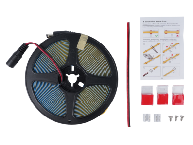 Fita LED SMD 480 LEDs/m 5 m/rolo 4000K Branco Natural 12V Flex&iacute;vel 8 mm N&atilde;o &agrave; prova d'&aacute;gua FC0B Ra09 - Imagem 1