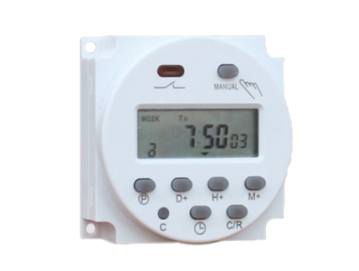 CN101A Temporizador Digital Program&aacute;vel 24V com Display LCD e Bateria Interna - Imagem 1