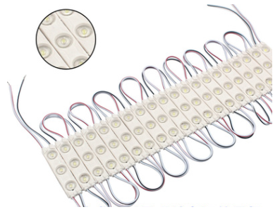 Cord&atilde;o de LEDs expostos azul 9 mm 12 V com resist&ecirc;ncia (50 LEDs por conjunto) - Imagem 1