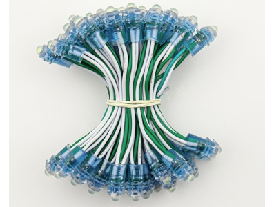 Cord&atilde;o de LEDs expostos verde 9 mm 5 V com placa de circuito 50 LEDs por conjunto - Imagem 1