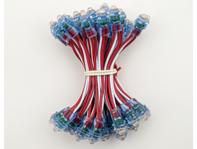 Cord&atilde;o de LEDs expostos rosa 9 mm 12 V, placa de circuito de alta qualidade, 50 LEDs/Conjunto - Imagem 1