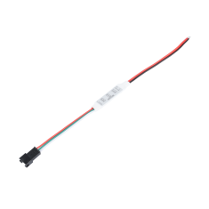 Controlador mini 3 teclas 5-24V para fita LED WS2811/WS2812B com cabo vermelho e preto
