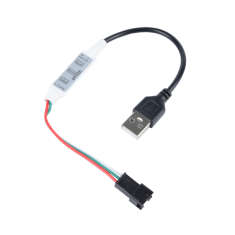 Controlador LED mini 3 teclas 5-24V para fitas WS2811/WS2812B com cabo USB