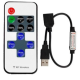 Controlador RF 11 teclas 5-24V para fitas e cord&otilde;es LED com interface USB - Thumb - 1
