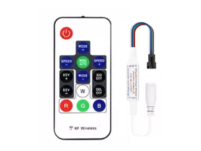 Controlador LED RF 14 teclas 5-24V com cabo DC - Imagem 1