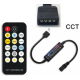 Controlador CCT 4 pinos para fita LED 5050 5-24V, 17 teclas, com bateria - Thumb - 1