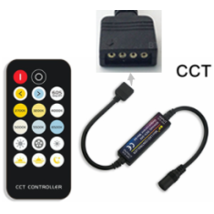 Controlador CCT 4 pinos 17 teclas para fita LED 5050 5-24V sem bateria