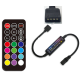 Controlador RGB 21 teclas 4 pinos para fita LED 5050 5 a 24 V com bateria - Thumb - 1