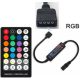 Controlador para fita RGB 5050, 28 teclas, conector 4 pinos, 5 a 24 V, sem bateria - Thumb - 1