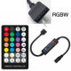 Controlador de Fita LED 28 Teclas 5PIN RGBW para Fita 5050 5-24V com Bateria - Thumb - 1