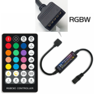 Controlador de Fita LED 28 Teclas 5PIN RGBW para Fita 5050 5-24V com Bateria
