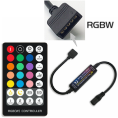 Controlador 5PIN 28 teclas para Fita LED RGBW 5050 5-24V sem bateria