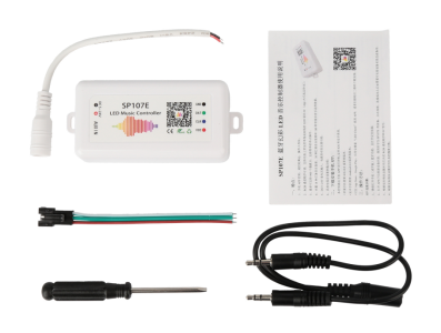 Controlador SP107E para Fitas e Cord&otilde;es LED com Controle por M&uacute;sica - Imagem 1