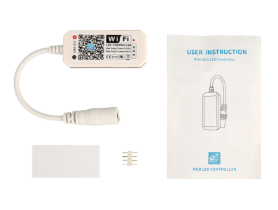 Controlador WiFi RGB 4 pinos branco 5-24V - Imagem 1