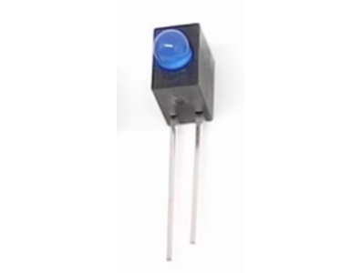 Suporte de furo &uacute;nico com LED 3 mm azul - Imagem 1