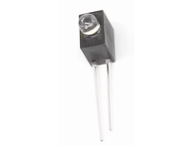 Indicador LED branco 3 mm com suporte para furo &uacute;nico - Imagem 1