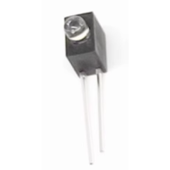 Indicador LED branco 3 mm com suporte para furo &uacute;nico