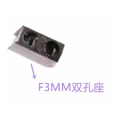Suporte para LED 3mm com duplo furo