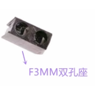 Suporte para LED 3mm com duplo furo