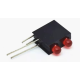 Suporte para LED indicador 3 mm com furo duplo - Thumb - 1