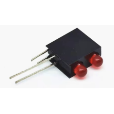 Suporte para LED indicador 3 mm com furo duplo