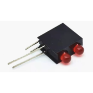 Suporte para LED indicador 3 mm com furo duplo