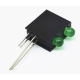 Suporte para LED 3 mm com dupla fura&ccedil;&atilde;o e LED indicador integrado - Thumb - 1