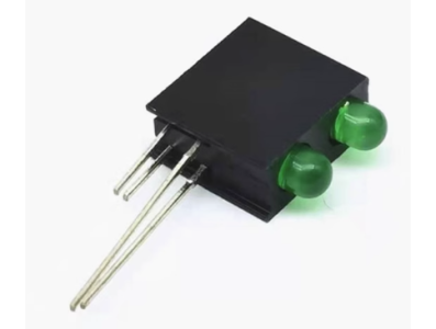 Suporte para LED 3 mm com dupla fura&ccedil;&atilde;o e LED indicador integrado - Imagem 1