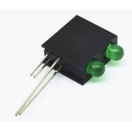 Suporte para LED 3 mm com dupla fura&ccedil;&atilde;o e LED indicador integrado
