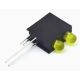 Porta-LED 3 mm com furo duplo e LED indicador integrado - Thumb - 1