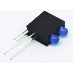 Suporte para LED 3 mm com furo duplo e LED indicador