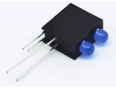 Suporte para LED 3 mm com furo duplo e LED indicador - Imagem 1