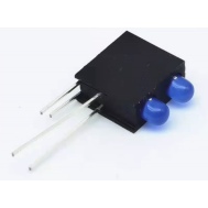 Suporte para LED 3 mm com furo duplo e LED indicador