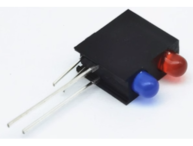 Suporte para LED 3 mm com duplo furo e luz indicadora - Imagem 1